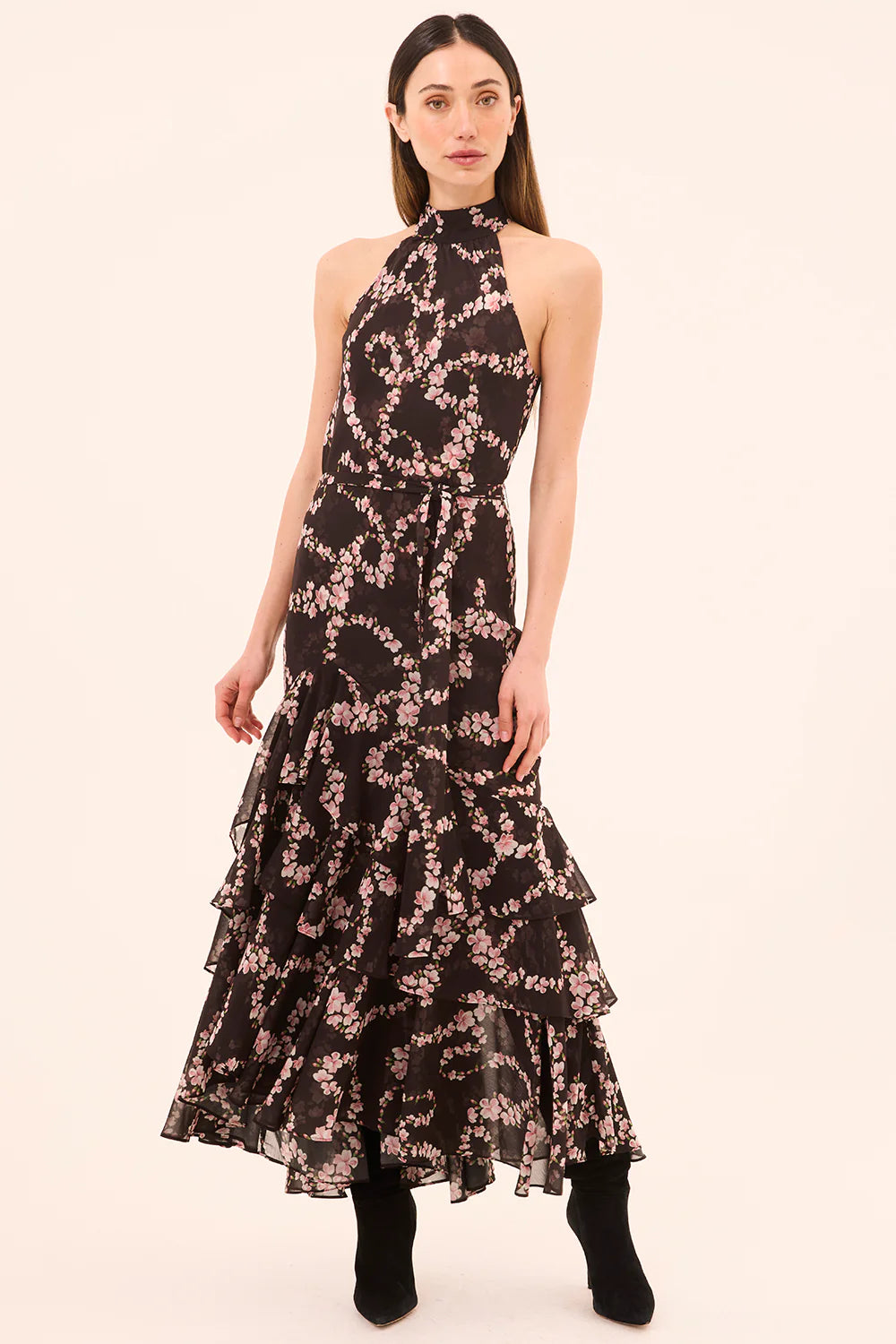 Misa Los Angeles ELIANA DRESS in Blossom Chiffon