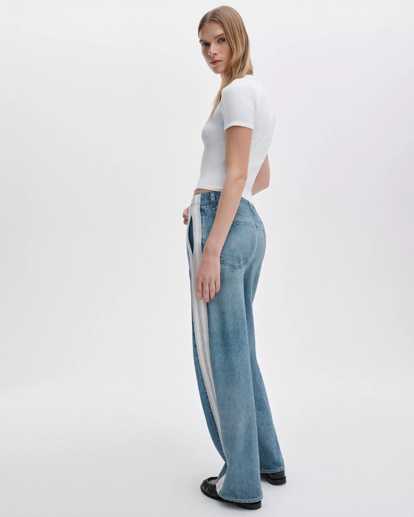 Rag & Bone Miramar Terry Pull On Wide Leg Pants Sport Combo