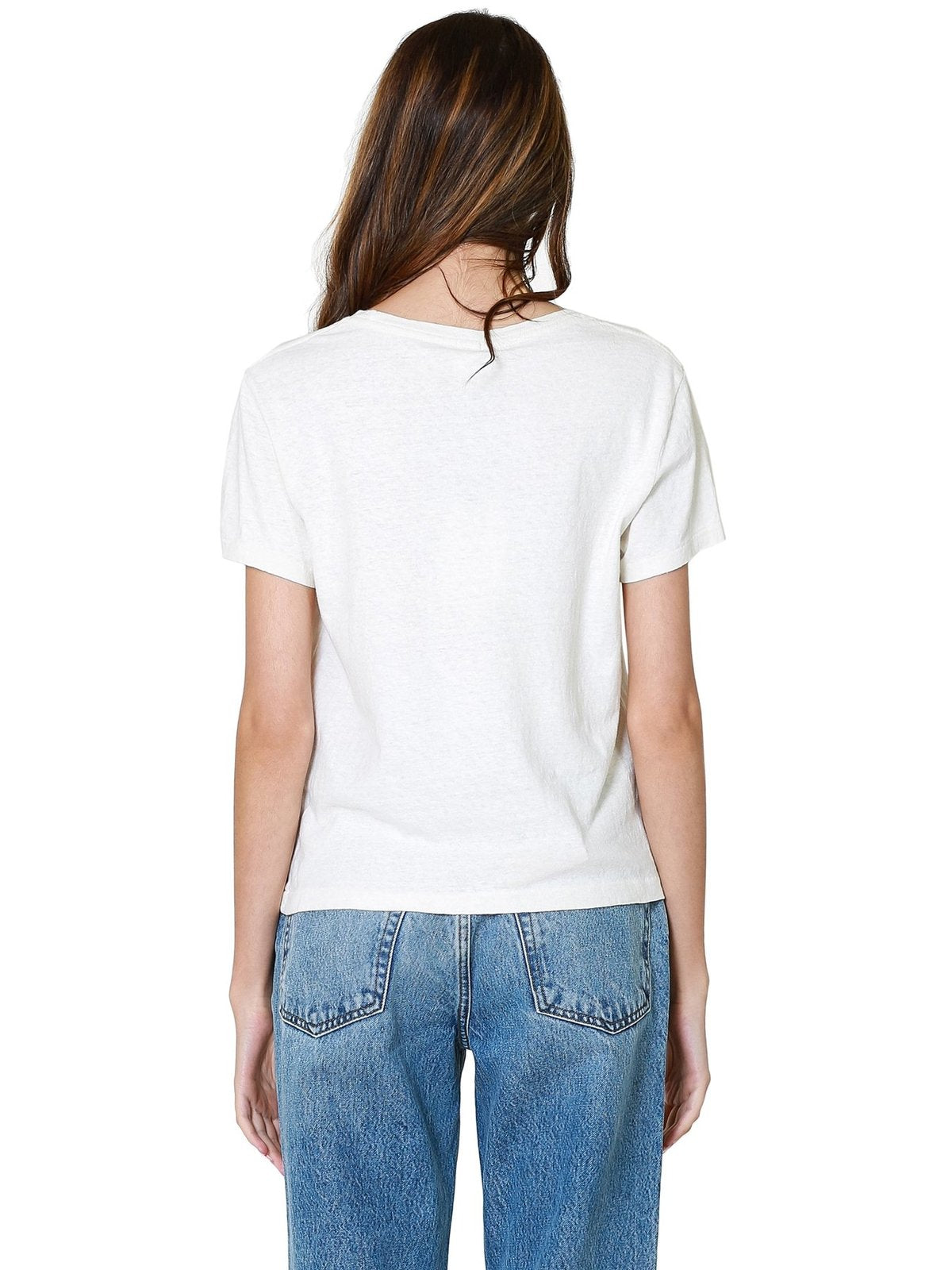 Re/Done Classic Graphic Little Angel Tee in Vintage White