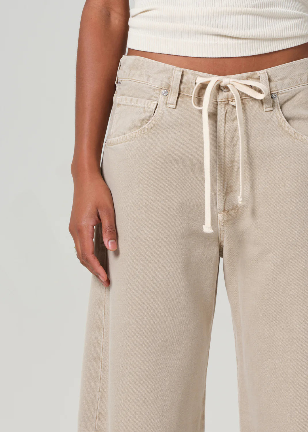 Citizens of Humanity Brynn Drawstring Trousers in Burnished Quartz