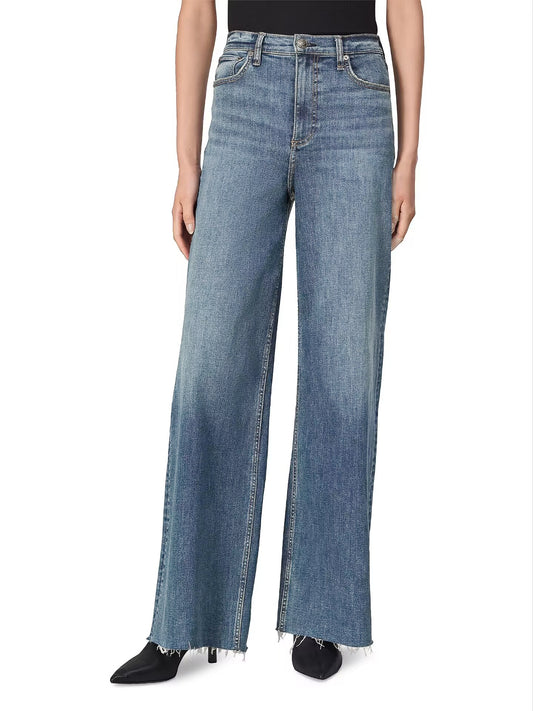 Rag & Bone Sofie Flexi High Rise Full-Length Wide Leg Jeans in Mack