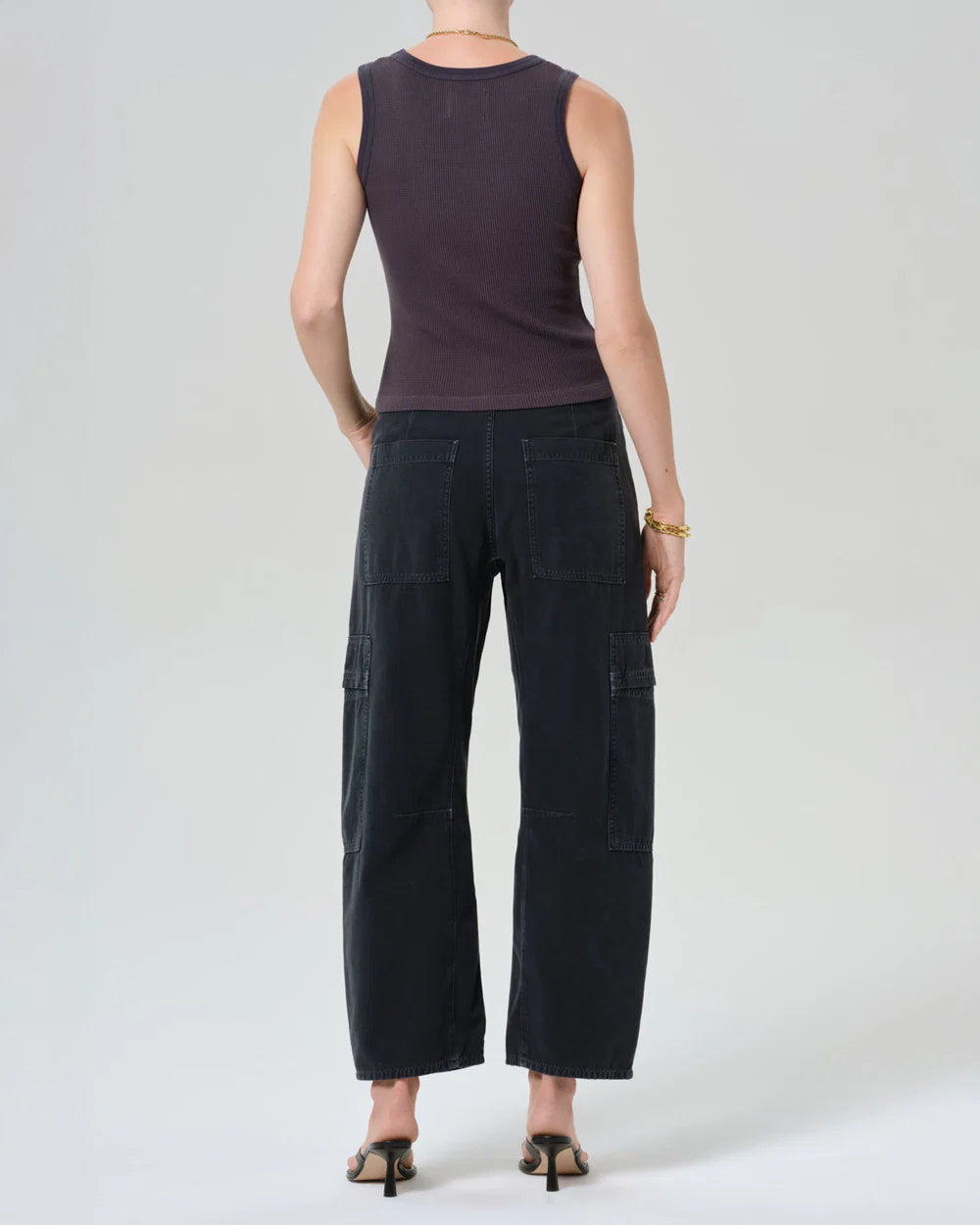 Citizens of Humanity Marcelle Cargo Pants in Washed Black