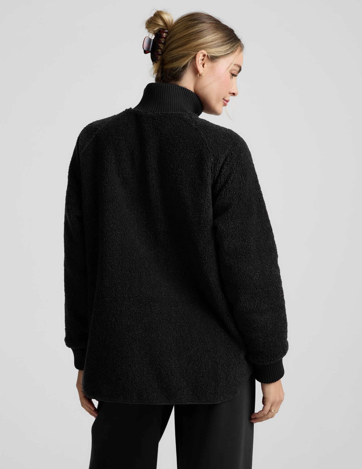 Beyond Yoga Two-Way Quilted Jacket in Black