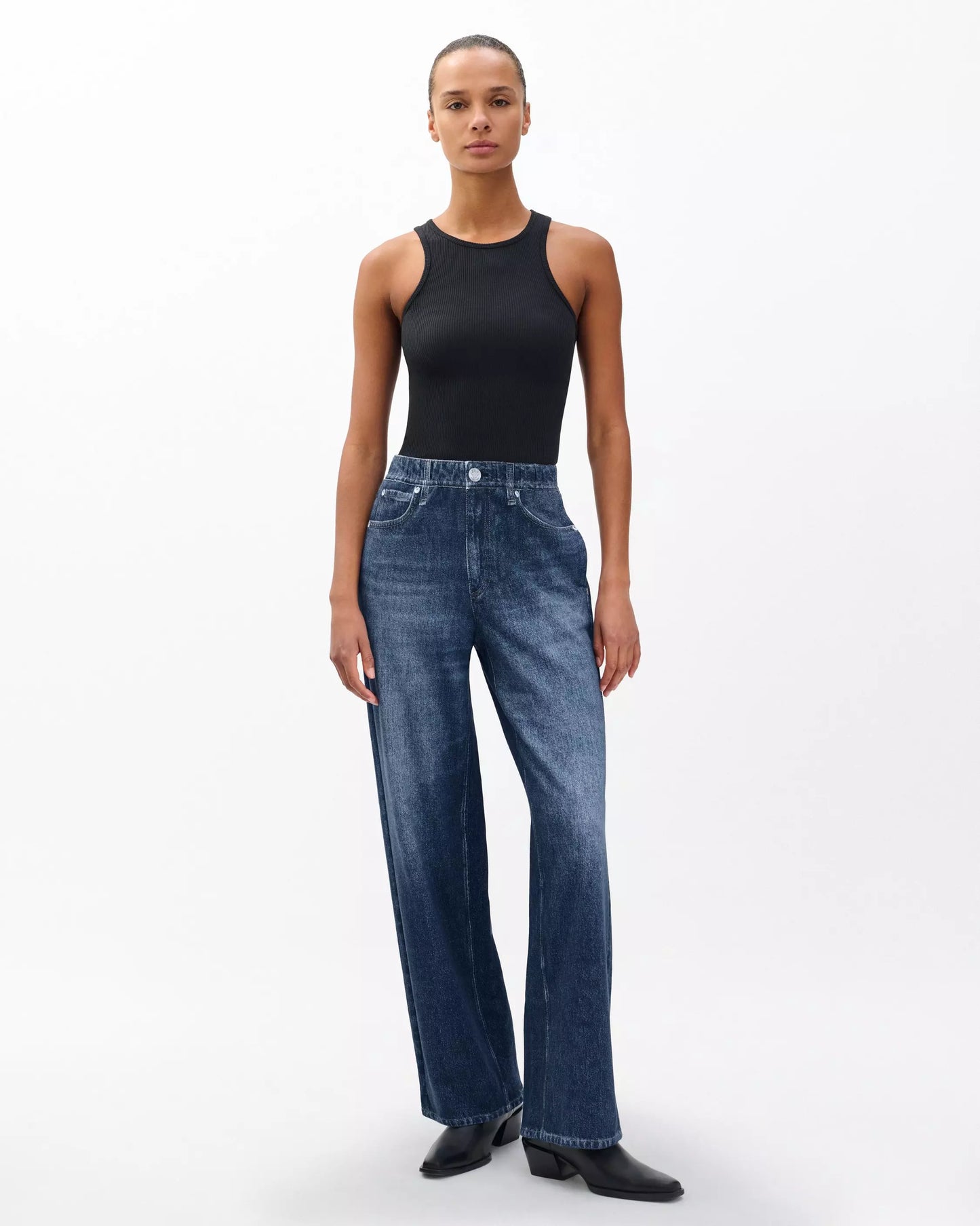 Rag & Bone Miramar Wide-Leg Pants In Petra