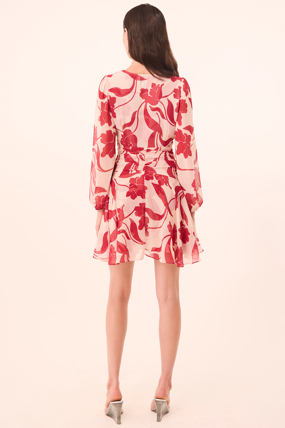 Misa Los Angeles MEGAN DRESS in Cherry Flora