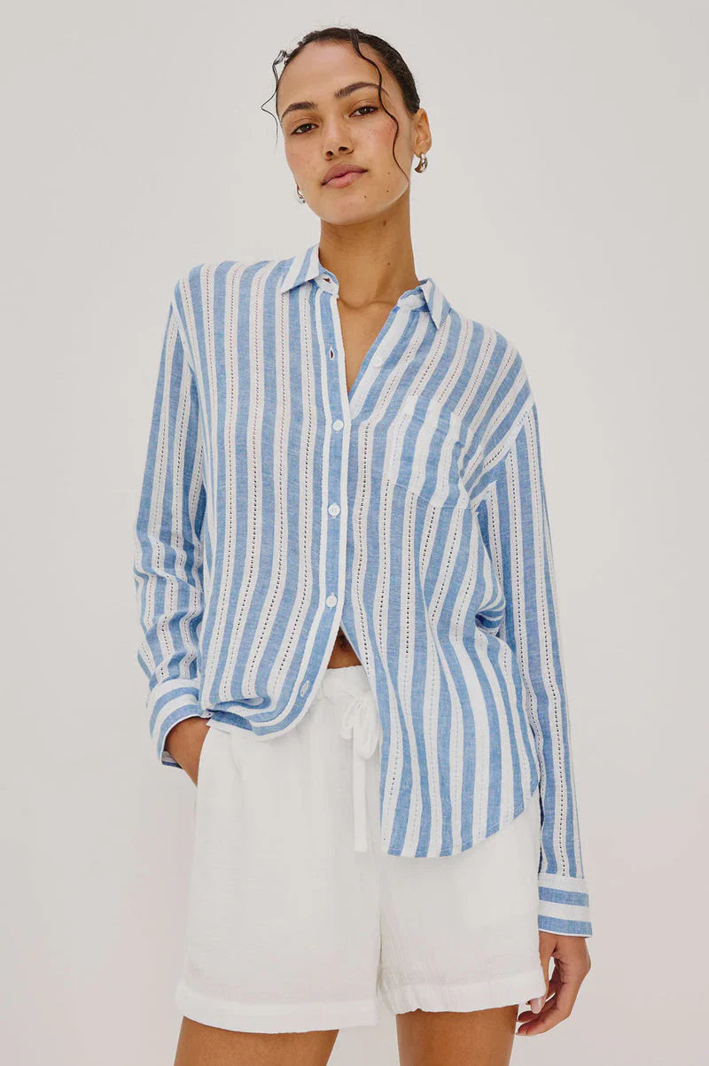 RAILS Charli Button down in Atlatis Stripe