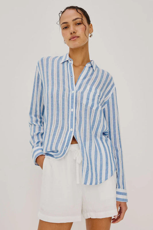 RAILS Charli Button down in Atlatis Stripe