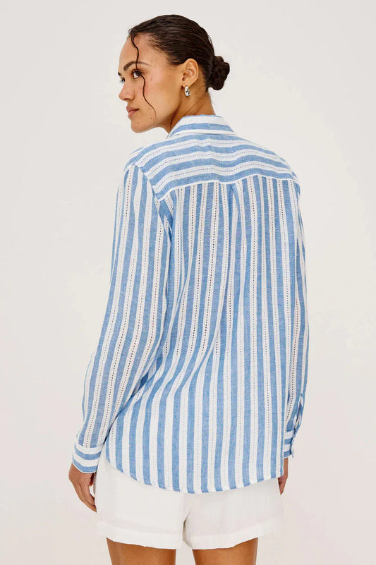 RAILS Charli Button down in Atlatis Stripe