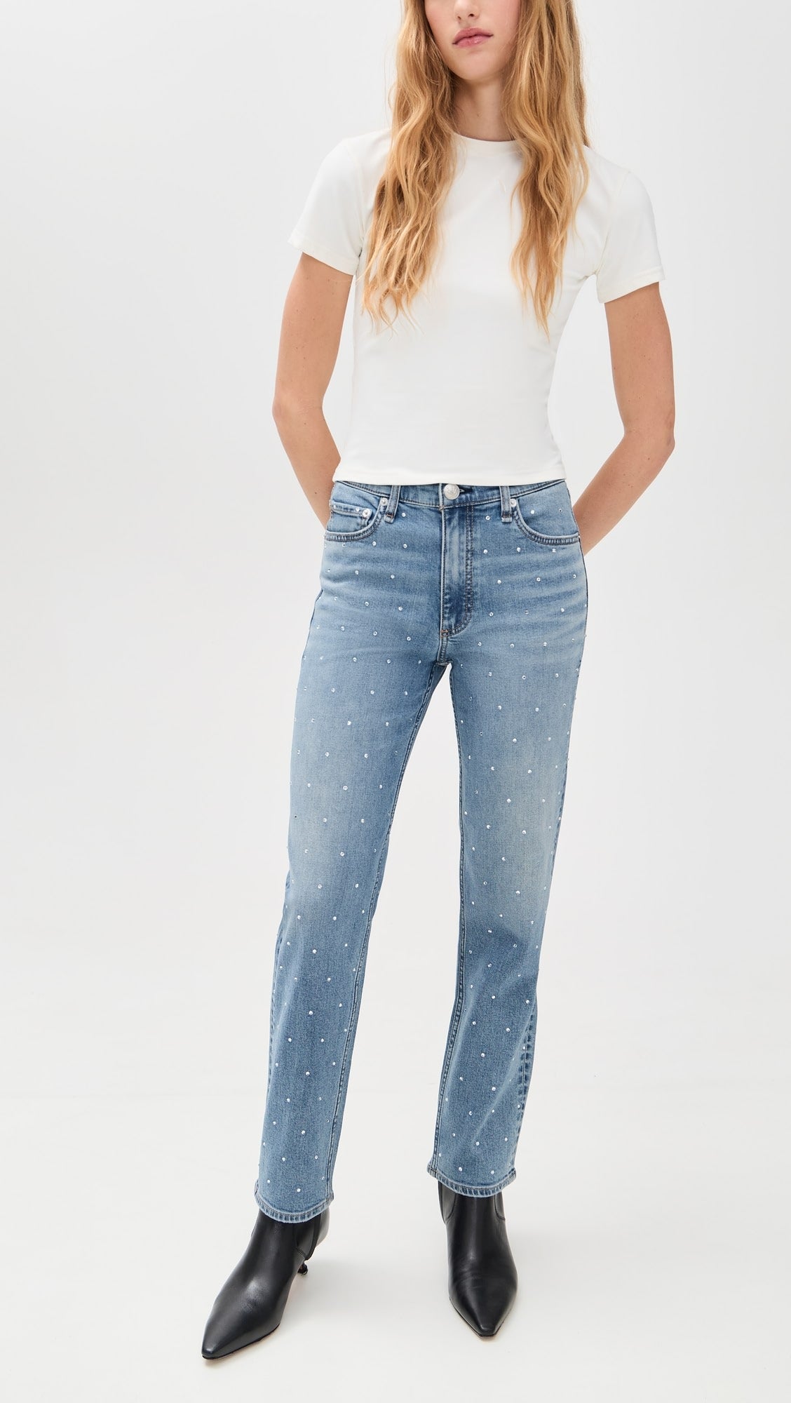 Rag & Bone Harlow Ankle Jeans in Orian Jewel