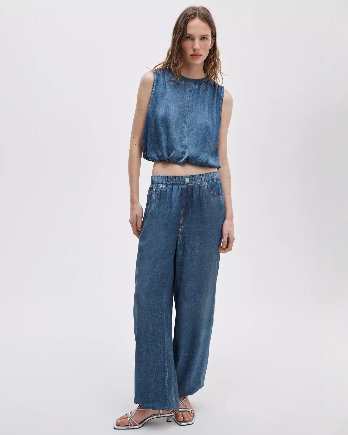 Rag & Bone Miramar Satin Bubble Pants in Jasper