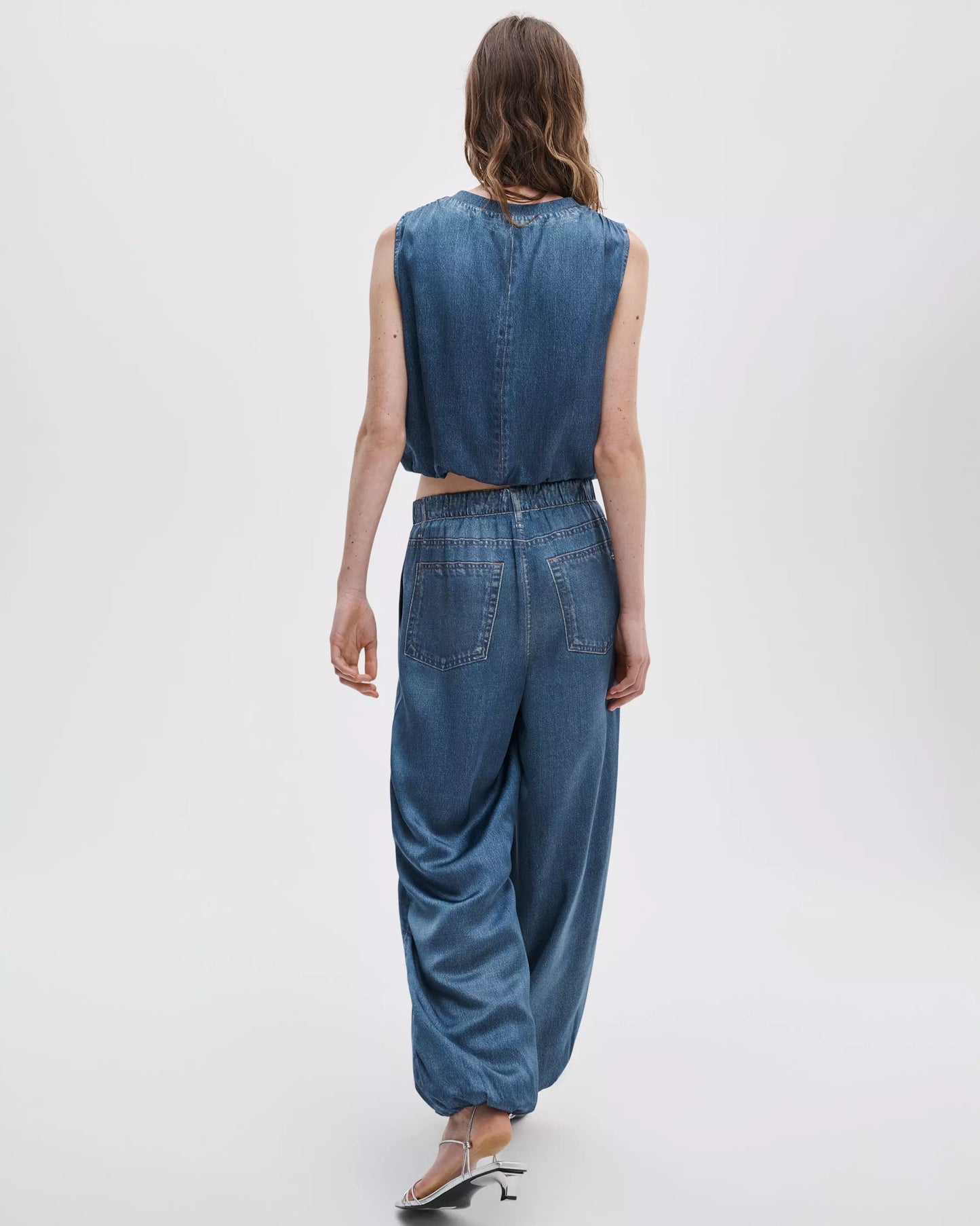 Rag & Bone Miramar Satin Bubble Pants in Jasper