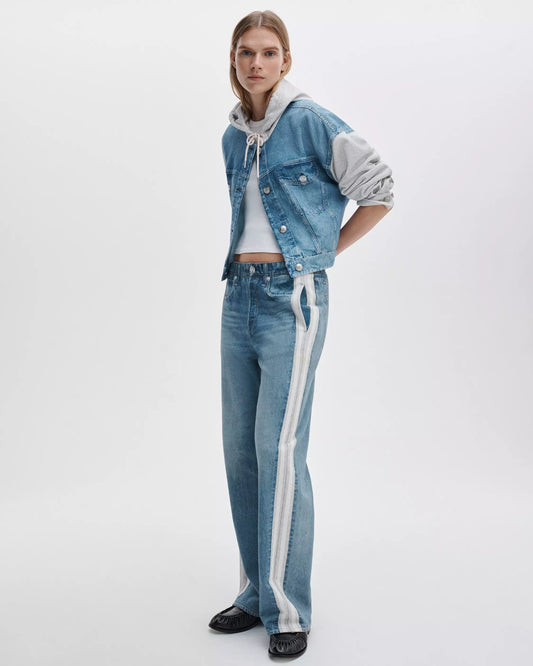 Rag & Bone Miramar Terry Pull On Wide Leg Pants Sport Combo
