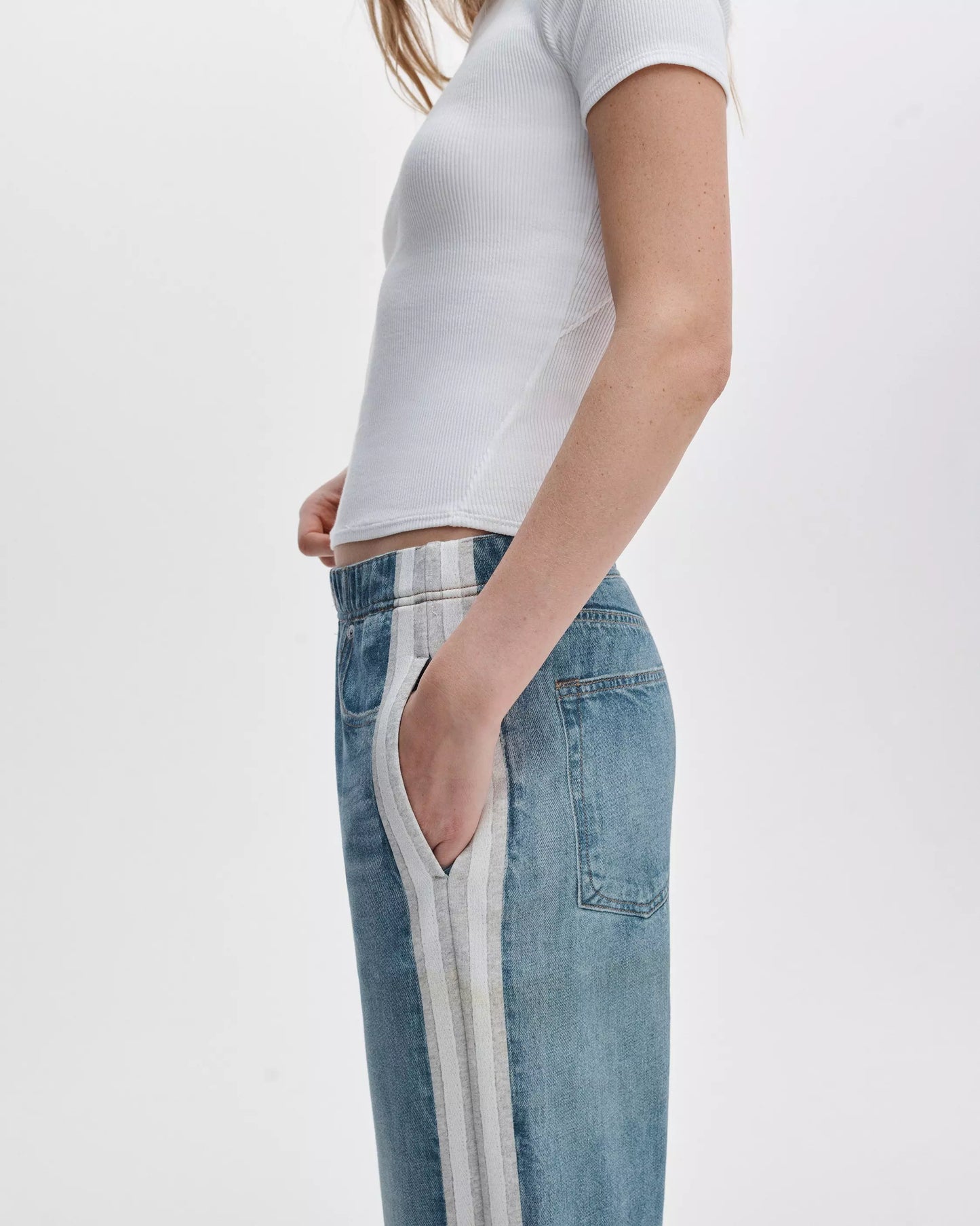 Rag & Bone Miramar Terry Pull On Wide Leg Pants Sport Combo