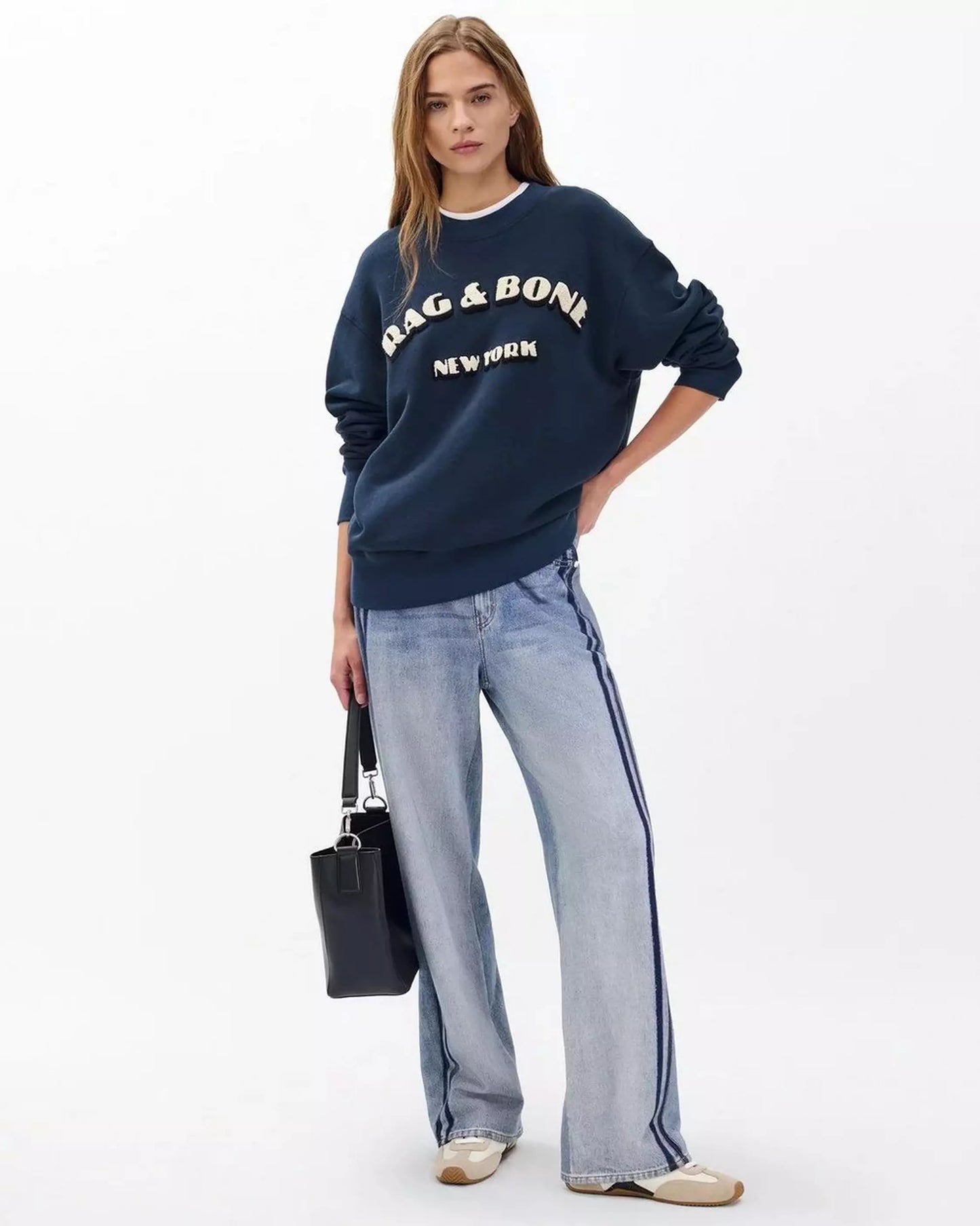 Rag & Bone Miramar Wide-Leg Track Pants in Coney