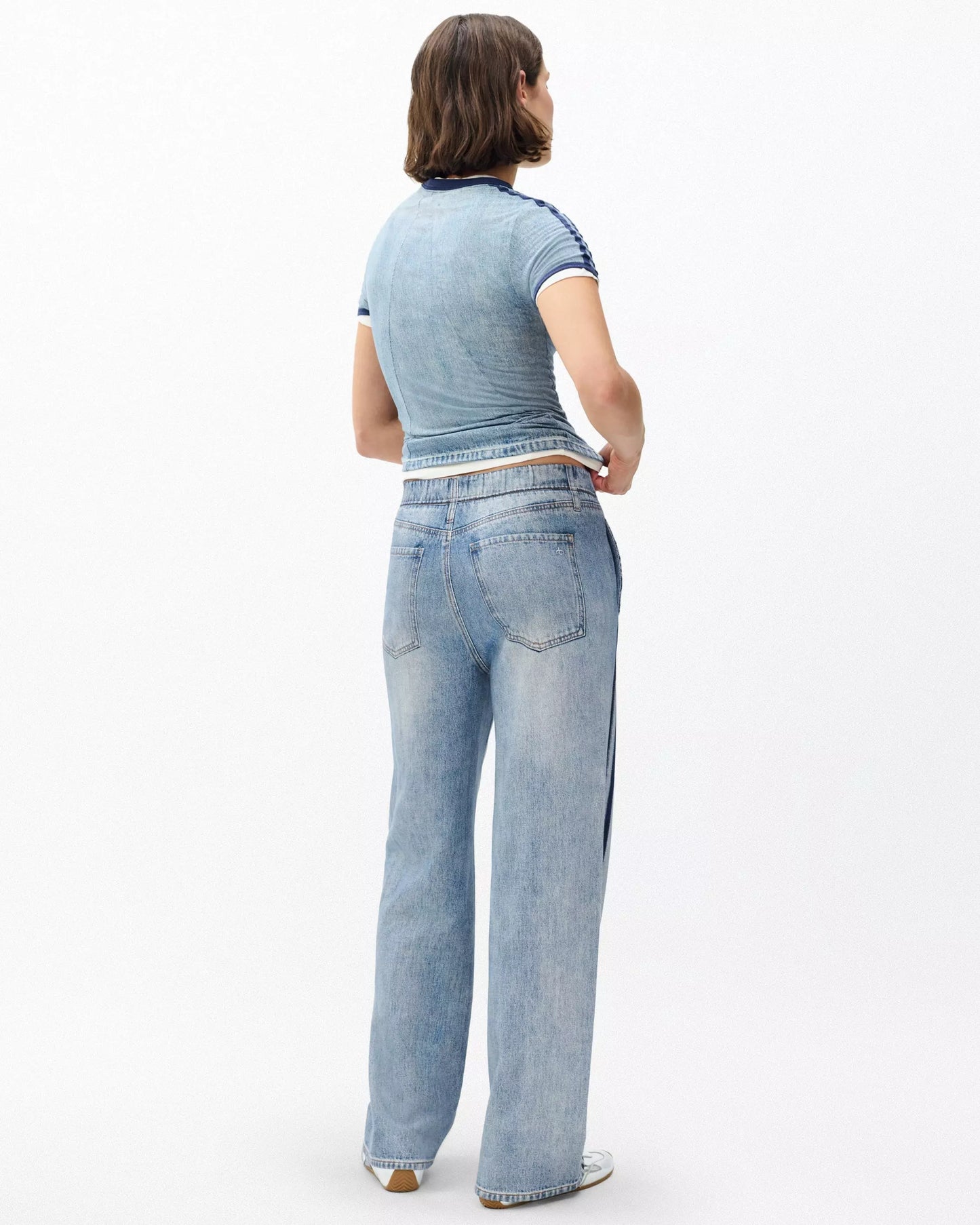 Rag & Bone Miramar Wide-Leg Track Pants in Coney